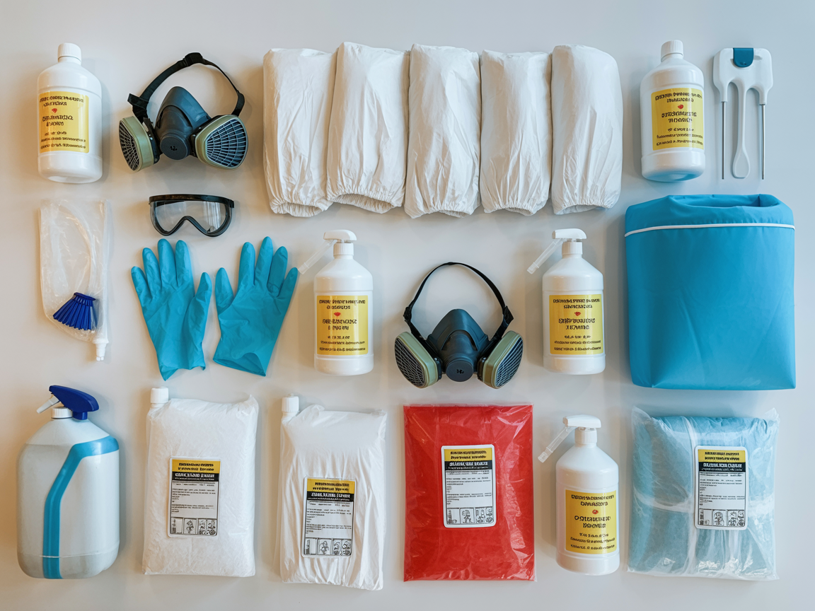 Professional bio-hazard cleaning equipment used by Haz Clean